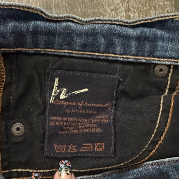 Citizens Of Humanity Low Rise Blue Boot Cut Jeans - Picture 5 of 12